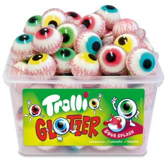 Trolli Glotzer ovocné oči 1128 g - ovocné oči 60 kusů