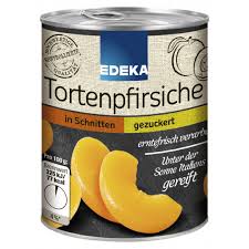 EDEKA dortové broskve na plátky 820 g - původu jižní Afriky