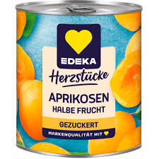 Edeka půlené meruňky 820 g