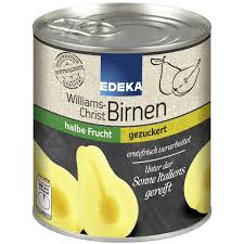 EDEKA Williams Christ hrušky půlené ovoce 820 g