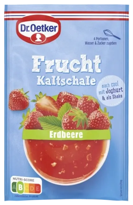 Dr.Oetker Frucht Kaltschale Erdbeere 53 g - Studená miska jahody 4 porce