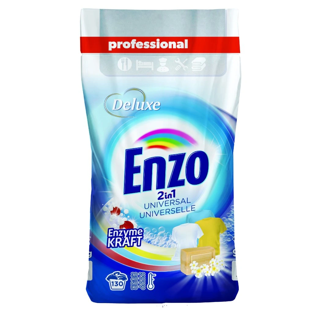 Deluxe Enzo prací prášek Professional 9,1kg 2in1 Universal - 130WL folie