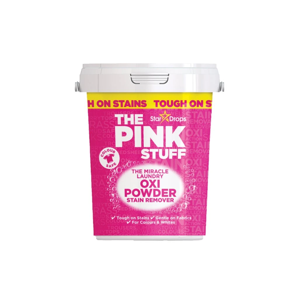 The Pink stuff Oxi Powder Colour 1kg zázračný prášek na skvrny na barevném i bílém prádle