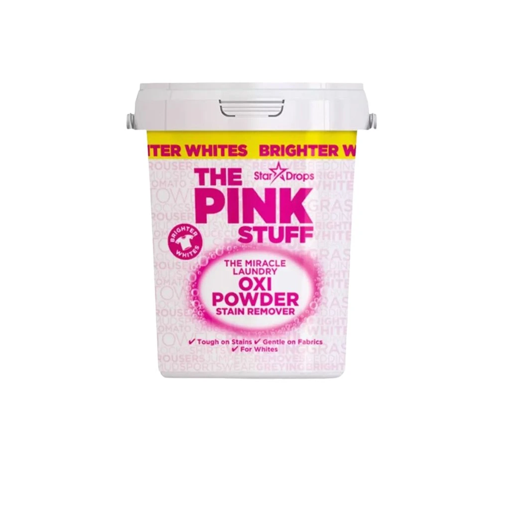 The Pink stuff Oxi Powder Whites 1kg zázračný prášek na skrvny na bílém prádle