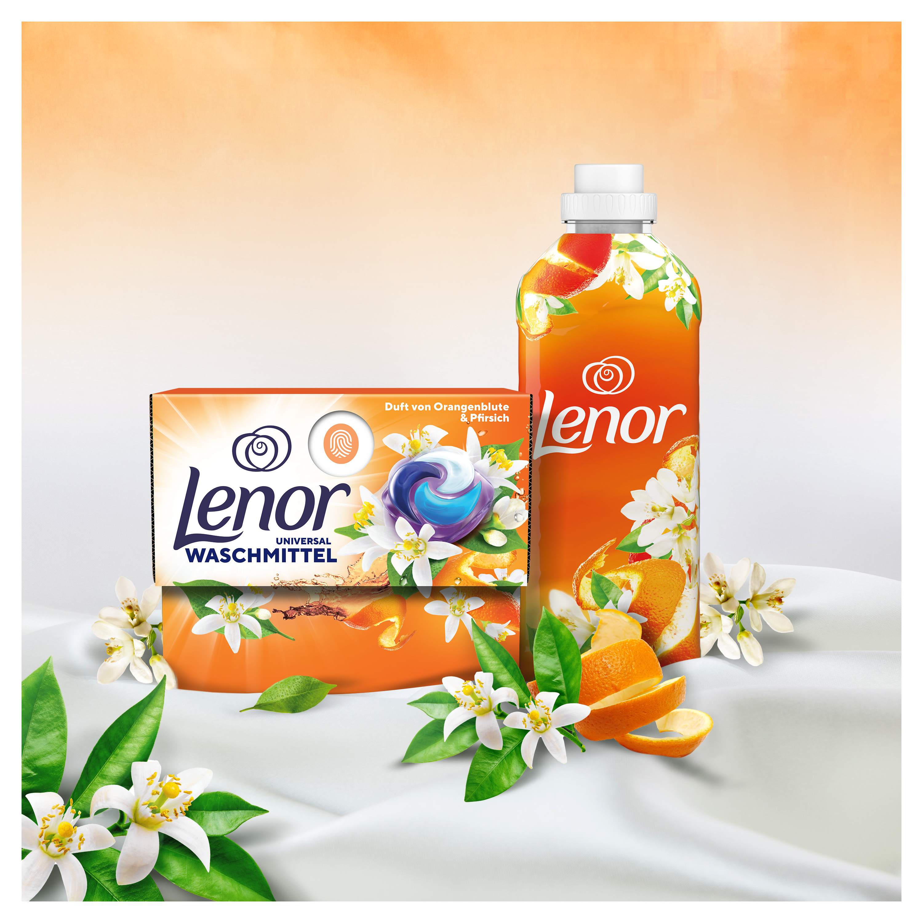 Lenor Pods universal vůně pomerančových květů a broskve 19 ks