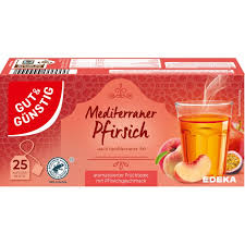 GUT&GÜNSTIG Středozemní broskvový čaj 25x2,5g