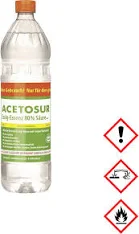 Acetosur essig saure 80% saure HELL - kyselina octová 80% světlý 1 L