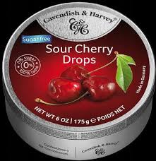 CAVENDISH & HARVEY Sour cherry drops (višeň) 175 g - bez cukru