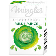 MINGLES Bonbóny bez cukru 44 g - jemná máta 