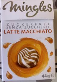 MINGLES Bonbóny bez cukru 44 g Latte Macchiato 
