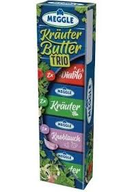 MEGGLE - KRÄUTER-BUTTER TRIO 5X20G - trio bylinkového másla