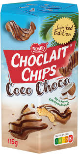 Nestlé Choclait Chips Coco 115g - kokos mléčná čokoláda