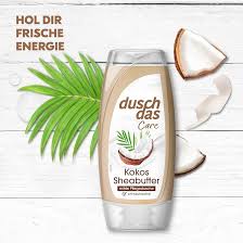 Duschdas dámský sprchový gel - Kokos Sheabutter, 225 ml - vůně kokosu a bambuckého másla