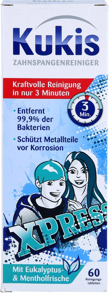 Kukis - Čistič rovnátek Kukis od Kukident 60 kusů