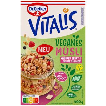 Vitalis Veganské müsli s křupavými lesními plody a kousky bílé čokolády 400 g