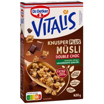Vitalis Knusper Plus Müsli Double Choc 420g