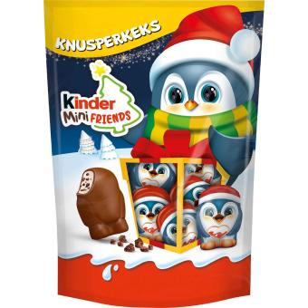 Kinder Mini Friends 122g - Figurky z mléčné čokolády s křupavou sušenkou (Tučňák)