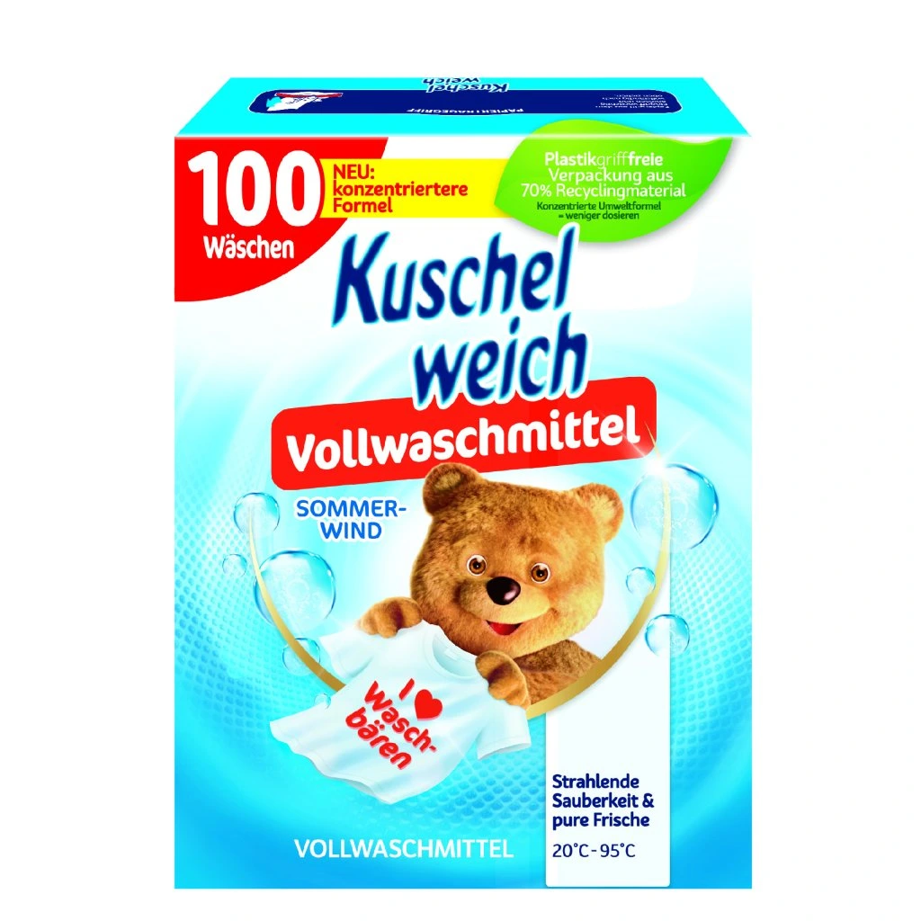 Kuschelweich prací prášek 5kg - 100W Sommerwind Universal - modrý