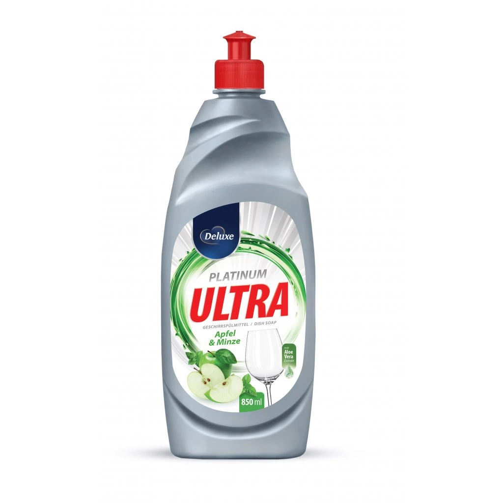 Deluxe Platinum Ultra 850ml Apfel & Minze - prostředek na nádobí