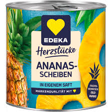 Edeka Celé plátky ananasu 565 g