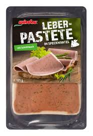 Plátky Játrové paštiky zabalená ve slanině s pažitkou 125g