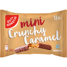 GUT&GÜNSTIG Mini-Crunchy Caramel-Schokoriegel 400g