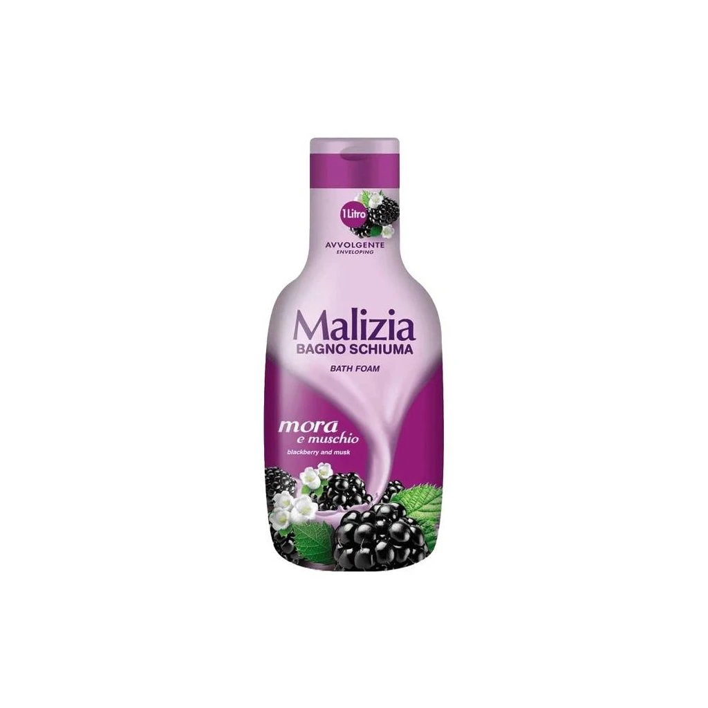 Malizia koupelová a sprchová pěna do koupele Blackberry and Musk 1000 ml