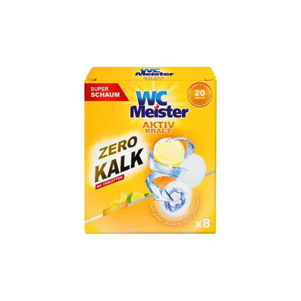 WC Meister Aktiv Kraft WC Tabletten Zitrone 8ks - tablety na čištění WC