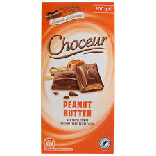 Choceur Peanut Butter - mléčná čokoláda a krémová arašídová náplň 200g