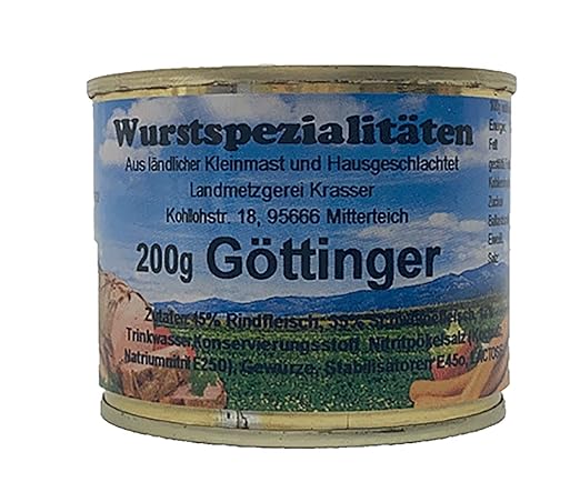 Göttinger 200 g "Der Klassiker" Klobásová specialita z Bavorska - plech