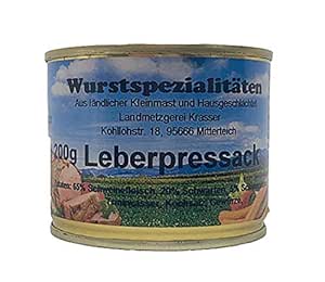 Leberpressack - 200g Játrové maso - plech