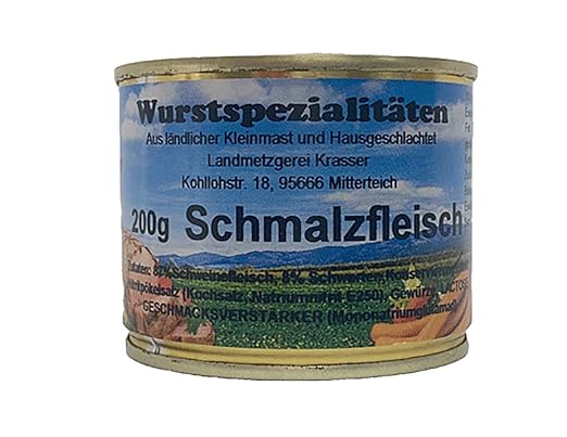 schmalzfleisch 200 g - plech - Jemně kořeněné vepřové maso