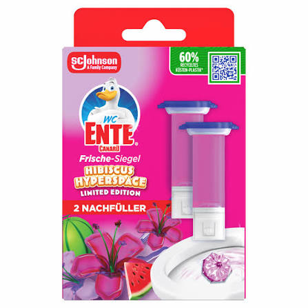 WC-Ente Frische Siegel Marine 12 gelových disků do WC- Discs Hibiscus (ibišek) 2 krát 36 ml