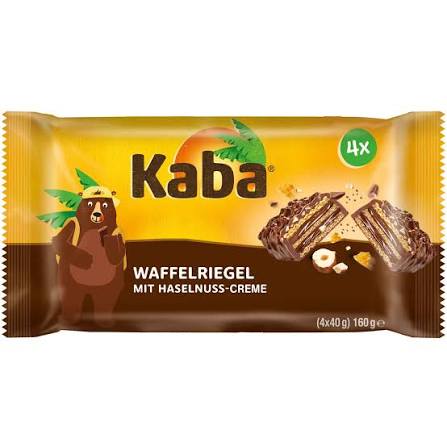 Kaba oplatkové tyčinky s příchutí lískových oříšků 4x40g