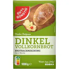 GUT&GÜNSTIG Pečící směs na chléb Celozrnný špaldový 1kg- zelený