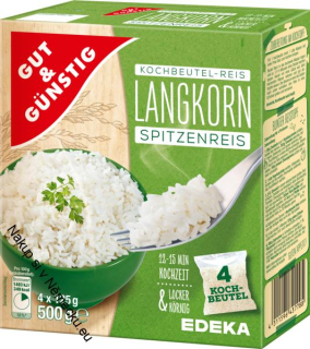 Langkorn-Spitzenreis-Předvařená rýže 500g
