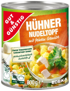 Hühnernudeltopf- KUŘECÍ POLÉVKA 800G