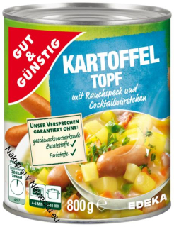 Kartoffeltopf - BRAMBOROVÁ POLÉVKA s párkem 800G