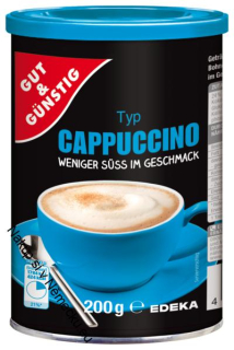 Cappuccino weniger süß-Cappuccino méně sladké 200G