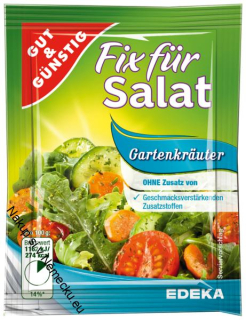 Fix für Salat, Gartenkräuter - Koření pro salát 5x8g