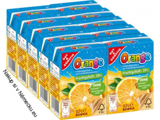 G&G Pomerančový džus pro děti 10 x 200ml