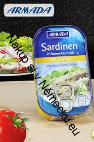 Sardinky v slunečnicovém oleji s citrónem 125g