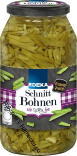 Schnitt Bohnen660g Broušené fazole 