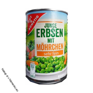 Hrášek s mrkví 425g