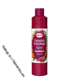 HELA CURRY GEWÜRZ KETCHUP Curry EXTRA SCHARF - PIKANTNÍ KARI KEČUP 800 ML