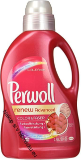 PRACÍ GEL PERWOLL RENEW ADVANCED COLOR & FASER 1,35 L 27 dávek