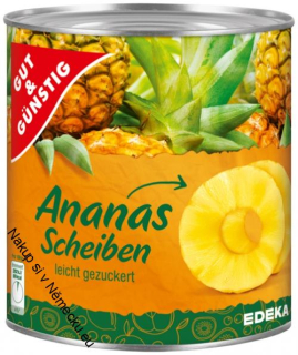 Ananas plátky 850ml