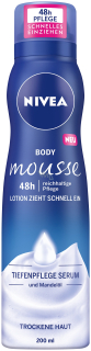Nivea Body Mousse Intense Moisture Serum výživná tělová pěna pro suchou a velmi suchou pokožku 200 ml