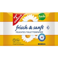GUT&GÜNSTIG Frisch & Sanft KAMILLE 70 ks-vlhký toaletní papír heřmánek