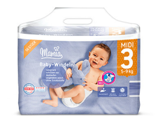 MAMIA pleny Midi 3, 5-9 kg, 46 ks